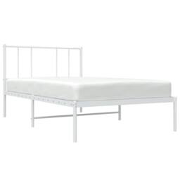 Berkfield Home Metal Bed Frame with Headboard White 80x200 cm - thumbnail 5
