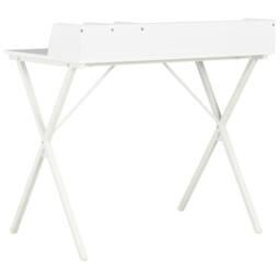 Berkfield Home Modern Desk White 80x50x84 cm - Size: 80 x 50 x 84 cm - thumbnail 4