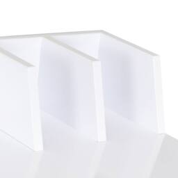 Berkfield Home Modern Desk White 80x50x84 cm - Size: 80 x 50 x 84 cm - thumbnail 5