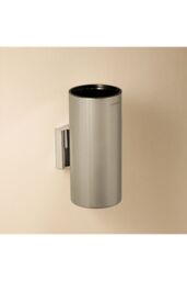 Cosmic Toilet brush & holder, Wall-mounted, Silver, Architect S+ Collection in Grey - thumbnail 2