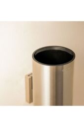 Cosmic Toilet brush & holder, Wall-mounted, Silver, Architect S+ Collection in Grey - thumbnail 3