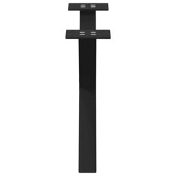 Berkfield Home Coffee Table Legs X-Shaped 2 pcs Black 50x(30-31) cm Steel - thumbnail 5