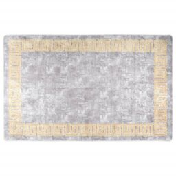 Berkfield Home Rug Washable 160x230 cm Grey Anti Slip - Size: 100 cm diameter - thumbnail 1