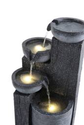 Garden Sanctuary Solar-Powered Patio Rockery Decor Water Feature in Natural - thumbnail 7