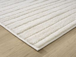 Desire Rugs Aya Living Room Area Rugs - Embossed Lines Pattern in Cream - Size: 120 cm x 170 cm - thumbnail 4