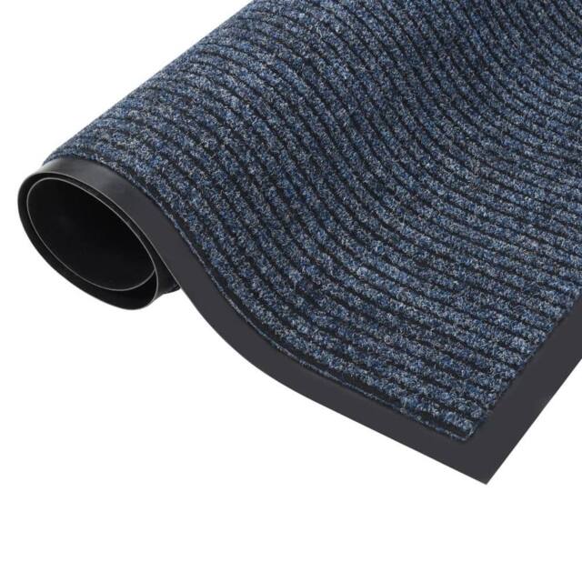 Berkfield Home Doormat Striped Blue 80x120 cm - image 1