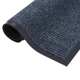 Berkfield Home Doormat Striped Blue 80x120 cm - thumbnail 1