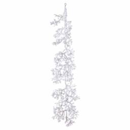 Lemon Pavilion Furniture and Decor Snowy Garland Artificial Plant - Plastic - L32 x W32 x H150 cm in White - thumbnail 1