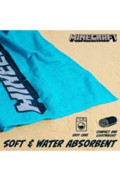 Minecraft Beach Towel in Blue - thumbnail 4