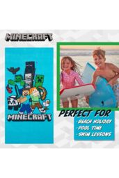 Minecraft Beach Towel in Blue - thumbnail 3