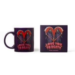 Steven Rhodes Love you to death Purple Mug Candle with Pink Cherry Scent - Size: Medium - thumbnail 2
