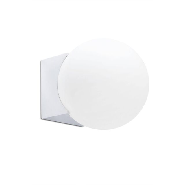 Netlighting Lago Bathroom Globe Wall Lamp 1x g9 IP44 in White - image 1