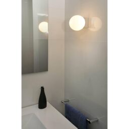 Netlighting Lago Bathroom Globe Wall Lamp 1x g9 IP44 in White - thumbnail 2