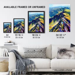 "Artery8 Cairngorm Mountains Scottish Highlands Landscape Framed Art Print - Size: W12"" x H16""" - thumbnail 3