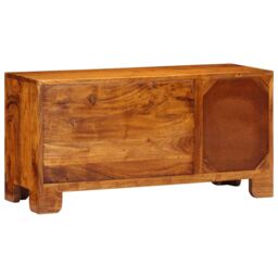 Berkfield Home TV Cabinet Multicolour 90x30x45 Solid Wood Acacia - thumbnail 7