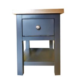 FURNITURE ONE Bedside Table, Bedside Cabinet with Shelf & Drawer - FULLY ASSEMBLY in Blue - Size: 1 Pack - thumbnail 3