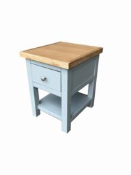 FURNITURE ONE Bedside Table, Bedside Cabinet with Shelf & Drawer - FULLY ASSEMBLY in Blue - Size: 1 Pack - thumbnail 5