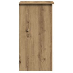 Berkfield Home Desk with Shelves Artisan Oak 84x40x78 cm Engineered Wood in Brown - Size: 84 x 40 x 78 cm - thumbnail 6