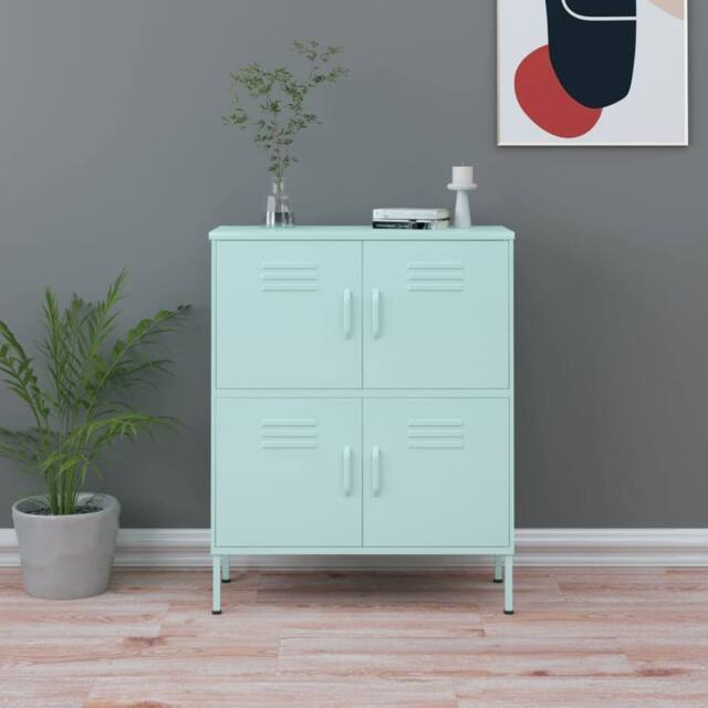 Berkfield Home Storage Cabinet Mint 80x35x101.5 cm Steel - image 1