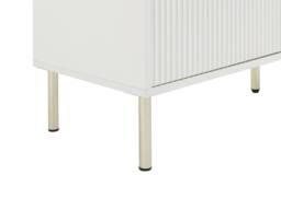 Vente-unique Sideboard With 2 Doors, 3 Drawers & 4 Niches - White & Gold - thumbnail 9