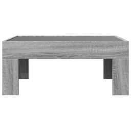 Berkfield Home Coffee Table with Infinity LED Grey Sonoma 70x50x30 cm - Size: 70 x 50 x 30 cm - thumbnail 6