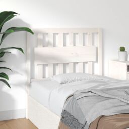 Berkfield Home Bed Headboard White 95.5x4x100 cm Solid Wood Pine - thumbnail 4