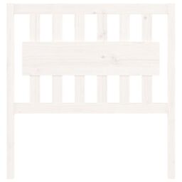 Berkfield Home Bed Headboard White 95.5x4x100 cm Solid Wood Pine - thumbnail 3