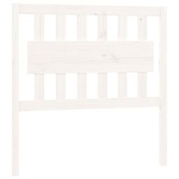 Berkfield Home Bed Headboard White 95.5x4x100 cm Solid Wood Pine - thumbnail 2