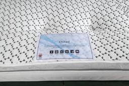 UK Bed Furniture Oxford Pillowtop Mattress in White - Size: Single - thumbnail 4