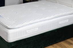 UK Bed Furniture Oxford Pillowtop Mattress in White - Size: Single - thumbnail 2