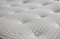UK Bed Furniture Oxford Pillowtop Mattress in White - Size: Single - thumbnail 5
