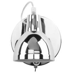 Wyld and Coco Silver Steel Wall Lamp - Adjustable Swing Arm Sconce - thumbnail 4