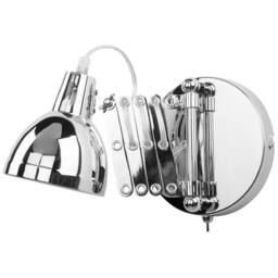 Wyld and Coco Silver Steel Wall Lamp - Adjustable Swing Arm Sconce - thumbnail 7