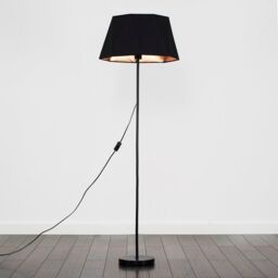 ValueLights Charlie Modern Stem Black Floor Lamp - thumbnail 2
