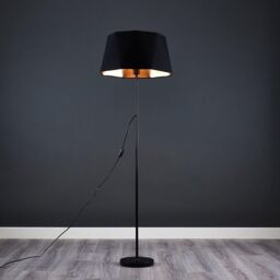 ValueLights Charlie Modern Stem Black Floor Lamp - thumbnail 3