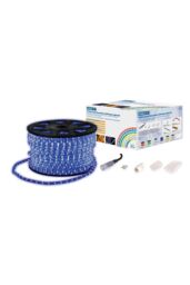 Netagon Static LED Rope Light Kit With Wiring Accessories Kit 90m Blue
