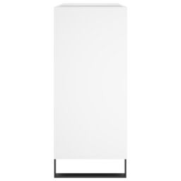 Berkfield Home Record Cabinet White 84.5x38x89 cm Engineered Wood - thumbnail 5