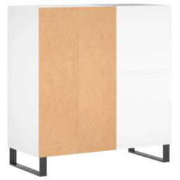 Berkfield Home Record Cabinet White 84.5x38x89 cm Engineered Wood - thumbnail 6