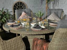 Royalcraft Wentworth 6 Seater Comfort Dining Set in Beige - thumbnail 2
