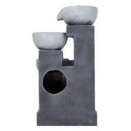 Living and Home Solar-Powered Outdoor Garden Fountain Decor in Grey - thumbnail 4