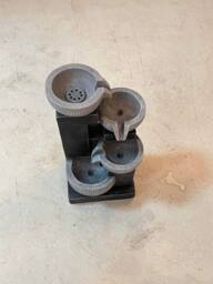 Living and Home Solar-Powered Outdoor Garden Fountain Decor in Grey - thumbnail 8