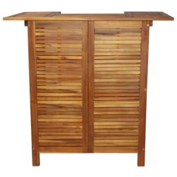Berkfield Home Bar Table 110x50x105 cm Solid Acacia Wood in Brown - Size: 110 x 50 x 105 cm - thumbnail 4