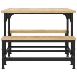 Berkfield Home Decorative Coffee Table Sonoma Oak 100x50.5x40 cm Engineered Wood in Brown - thumbnail 5