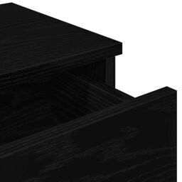 Berkfield Home Wall Shelf with Drawers Black 60x25x15 cm Engineered Wood - Size: 60 x 25 x 15 cm - thumbnail 8