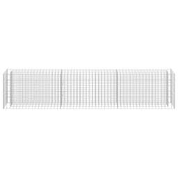 Berkfield Home Durable Gabion Raised Bed Galvanised Steel 270x30x60 cm in Silver - Size: 270 x 30 x 60 cm - thumbnail 4