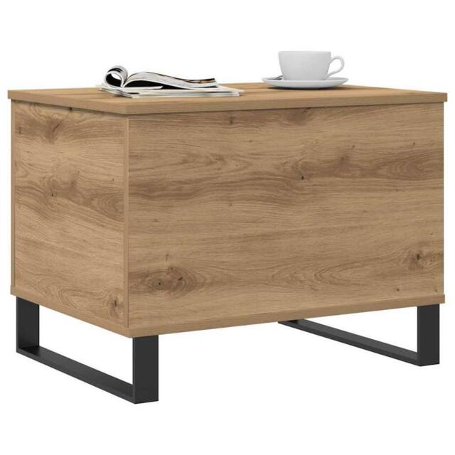Berkfield Home Durable Coffee Table Artisan Oak 60x44.5x45 cm Engineered Wood in Brown - image 1