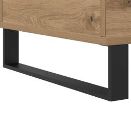 Berkfield Home Durable Coffee Table Artisan Oak 60x44.5x45 cm Engineered Wood in Brown - thumbnail 8