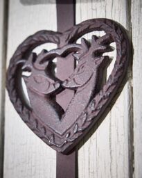 Dibor Kissing Deer Over Door Christmas Decoration Wreath Hanger Hook in Brown - thumbnail 4