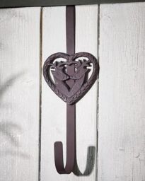 Dibor Kissing Deer Over Door Christmas Decoration Wreath Hanger Hook in Brown - thumbnail 3