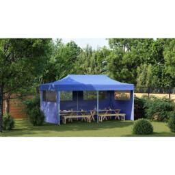 Berkfield Home Full Blue Foldable Pop-up Party Tent 3 x 6 m - thumbnail 4